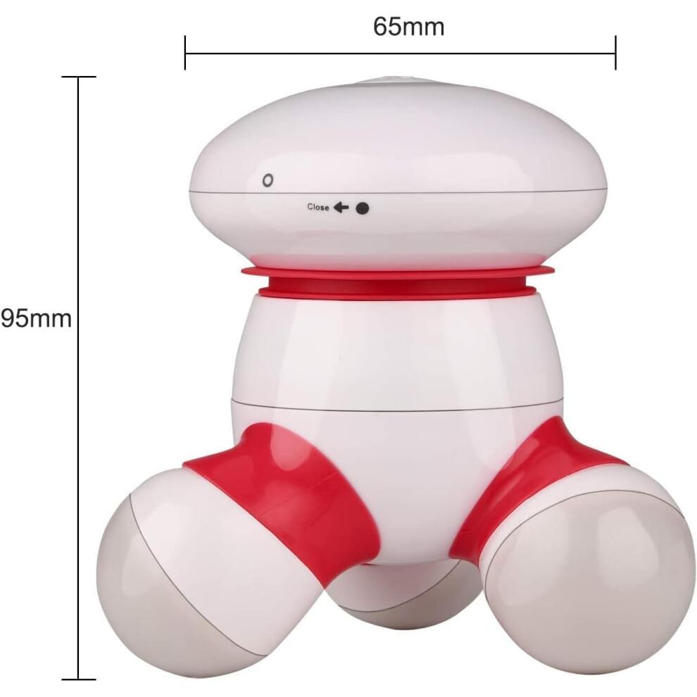 Portable Handheld Massager with LED Light for Neck Back Pain Relief, Battery Powered Compact Design