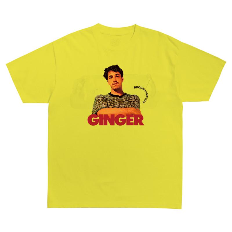 All-American Boyband Brockhampton T-Shirt Men O-Neck Hip Hop Casual T Shirt GINGER Streetwear 100% Cotton Tee Shirt Harajuku Top