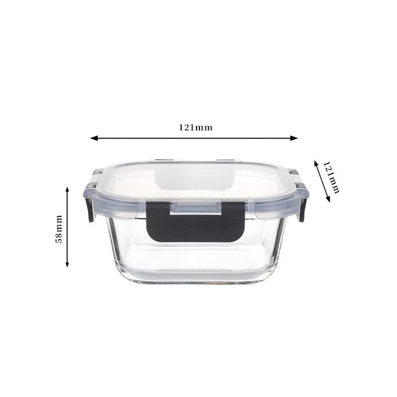 1PC Glass Lunch Box Can Be Heated in The Microwave for Work with Lunch Box and Student Meal Box