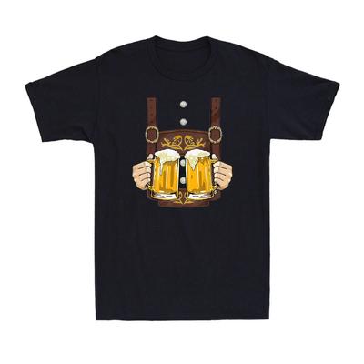 Lederhosen Costume Shirt Oktoberfest Bavarian Munich Prost Beer Men's T-Shirt Men Clothing Comfortable