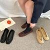Evening Wind Single Shoes Women's 2025 Autumn New French Cross Ballet Shoes Mary Jane Square Head Gentle Single Shoes