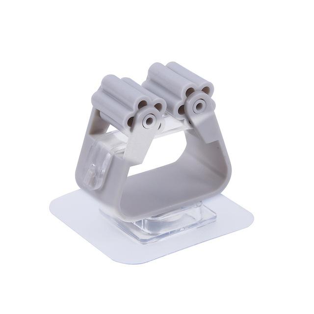 

Настенный органайзер для швабры, держатель для щетки, вешалка для метлы, стеллаж для домашнего хранения, подвесные крючки для ванной комнаты, бытовые инструменты для дома серый