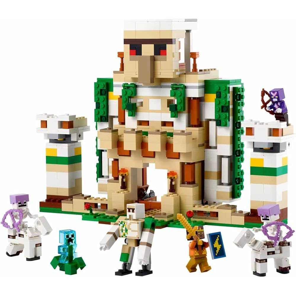 LEGO Minecraft Iron Golem Fortress Building Set 21250 Toy for Kids Ages 9-11