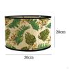 Bamboo E27 Lamp Shade with Leaves Pattern Accessory 11.8x7.8inch Farmhouse Cover for Bedrooms