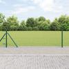 Hexagonal Fence vidaXL Green 0.6x10 M Steel 3353475