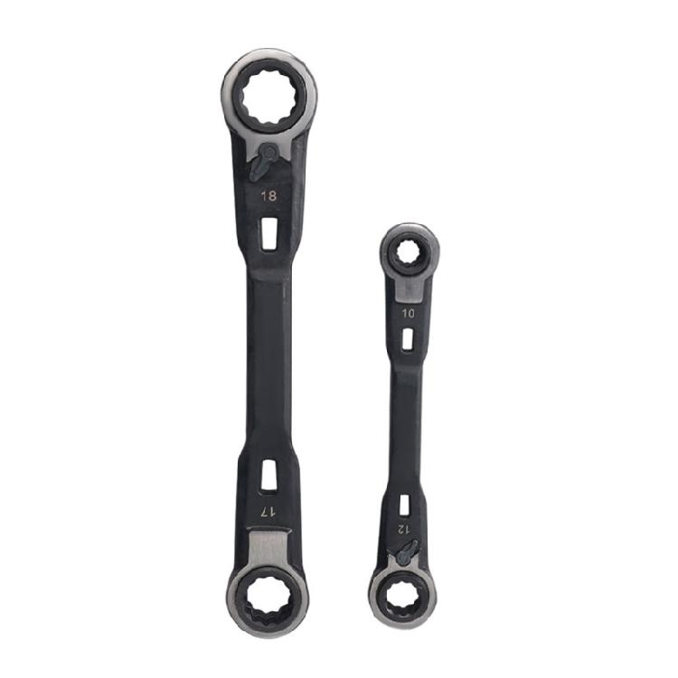 

2Pcs 4 In 1 Double End Wrench Set Flat Wrench Tool Multifunction Thin for Plumbing Tubing Gas Nozzle Spanner Tool 1