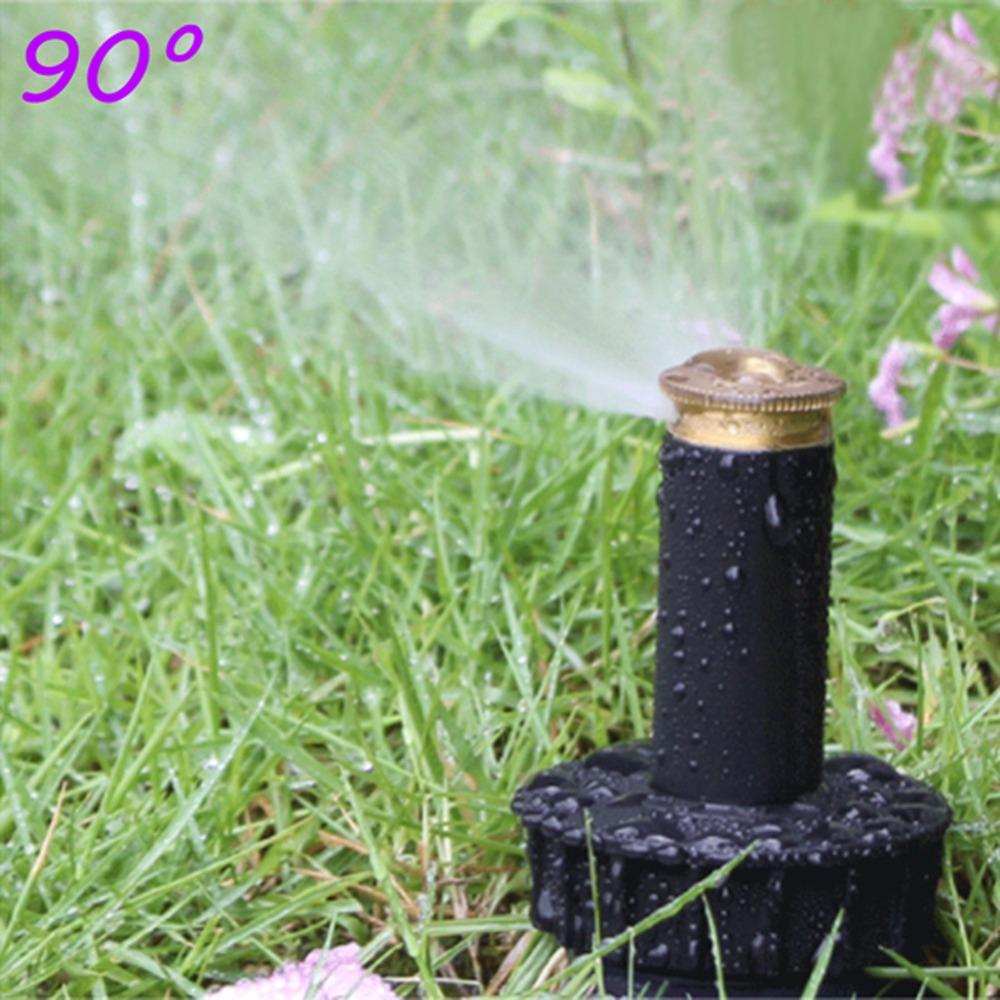 1/2" Thread Pop Up Sprinklers 90/180/360 Degree Automatic Stretching Scattering Sprinkler Garden Lawn Grassland Buried Nozzle