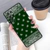 Black Bandana Paisley phone case Cover For Samsung Galaxy S24 S25 Ultra S21 S22 Ultra S10E Note 10 Plus Note 20 FE S23