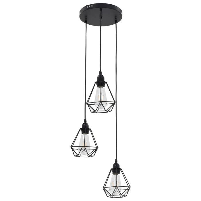 VidaXL Ceiling Light 3 Bulbs Pendant Lamp Luminaire Interior Lighting Living Room Entrance Hall Bedroom Dining Room Home 281634