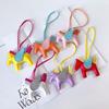 Cute Angel Wing Horse Keychain Pendant for Women Girls Fashionable Mini Horse Shape Bag Charm Oranemnt for Handbags