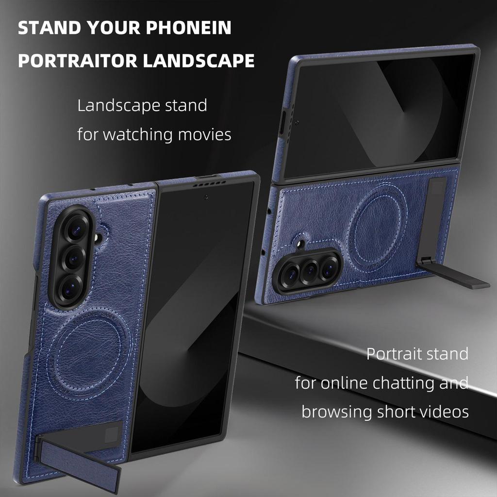 Samsung Z Fold7/Z Fold6 Magnetic Stand Crystal Shield Business Phone Case