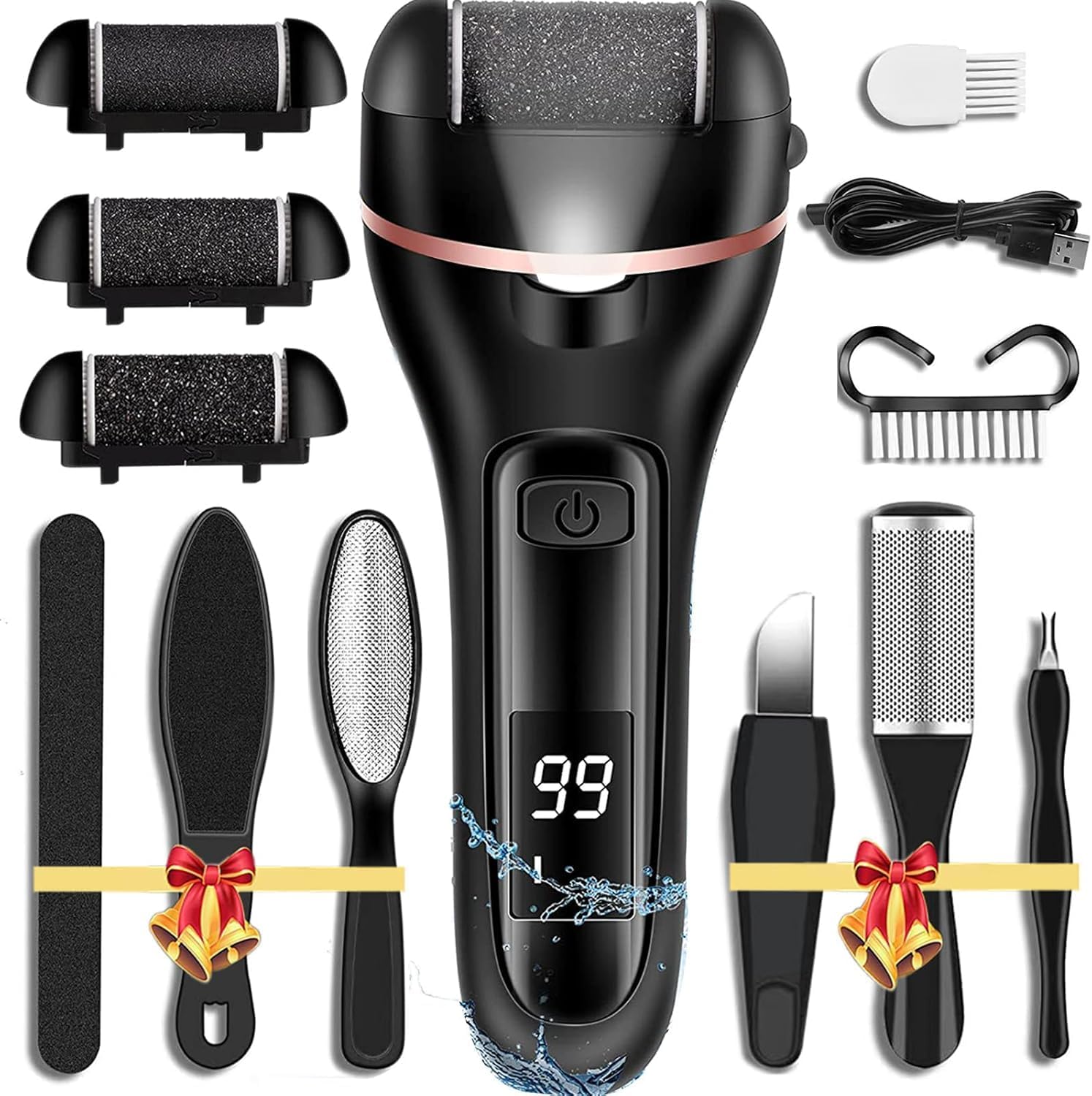 

Remover for Feet, 13-in-1 Professional Pedicure Tools Foot Care Kit, Foot Scrubber Electric Feet File United States