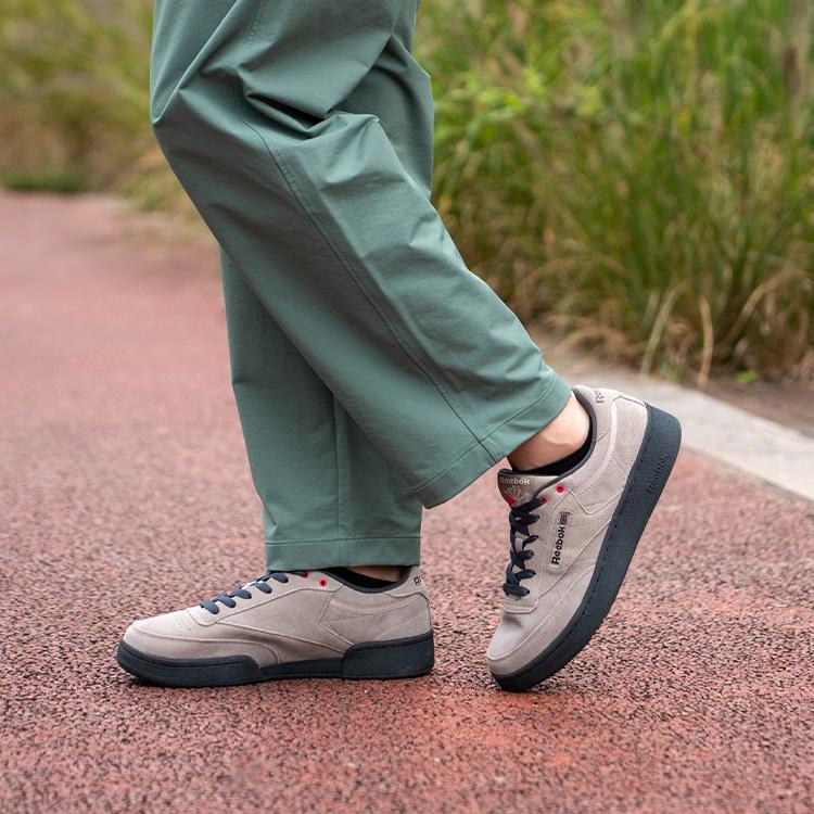 Reebok Club C 85 W+ Retro Casual Comfortable Versatile Thick Sole Wear-Resistant Increased Height Low-Top Skate Shoes Unisex Sneaker 24FRC901U0GK1