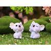 Cartoon Style Resin Koala Figurine Lovely Micro Landscape Diy Decor Crystal Ball Ornament