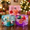 Cubic Shape Maltose Fidget Toys Christmas Theme Anti-stress Sensory Toy  Holiday Gifts