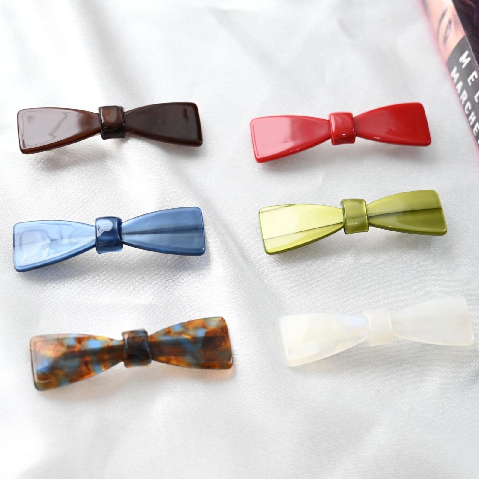 

Red Bow Hair Clips for Girls and Women Small Hairpins Cute French Clips Headwear