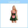 Weihnachtskostüm Für Damen Mit Polyester-Spandex-Stoff Helles Buntes Halloween Bühnenperformance Outfit Für Feiertagspartys