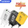 Încărcător Rapid 65W USB C PD Adaptor de Perete GaN pentru 16 Samsung Galaxy S24 Quick Charge 3.0 Încărcător de Călătorie Multi Port