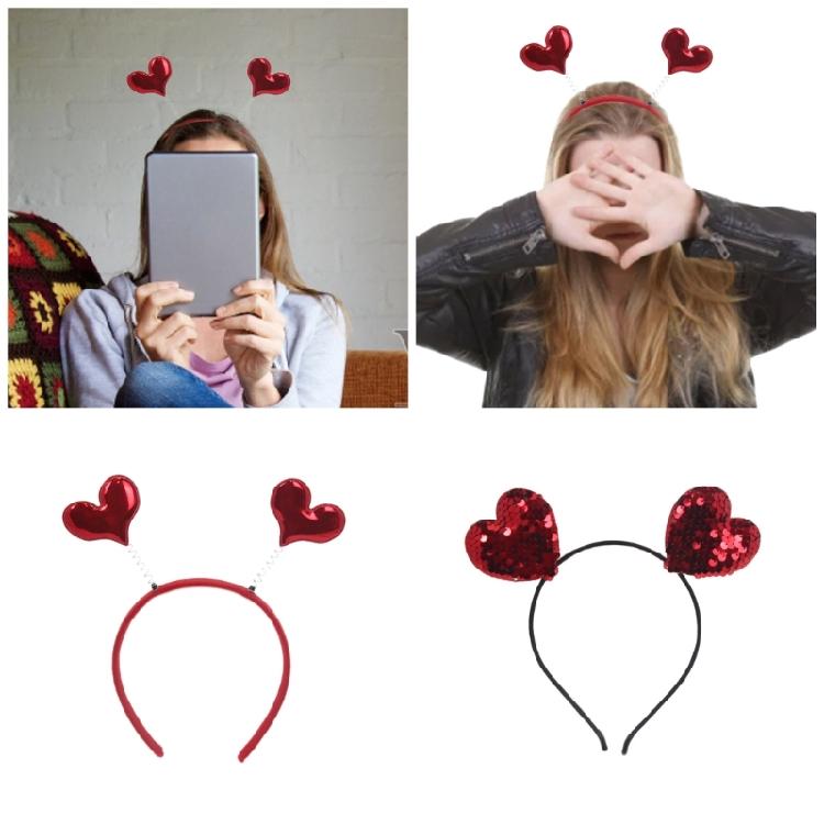 Love Heart Hair Hoop for Women Skidproof and Gentle On Hair Great for Daily Wear and Enhancing Valentine's Party Looks
