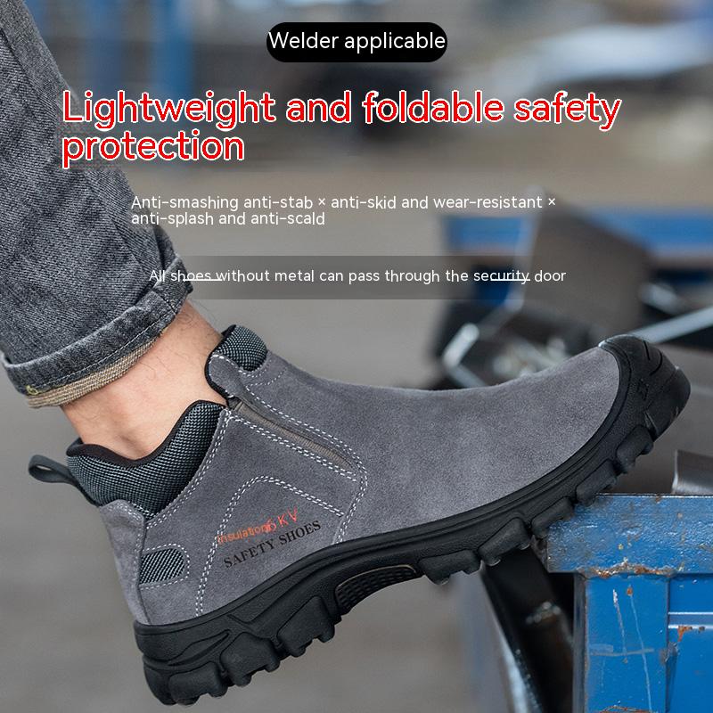 Insulated Waterproof  Work Shoes Puncture Proof Safety Shoes Standard Safety Shoes  Anti Smashing Steel-Toed Shoes