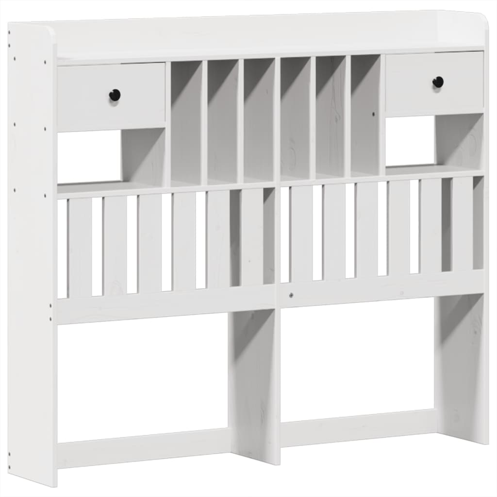 Solid Wood Bed without Mattress White 135 x 190 cm Pine Wood