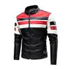 Cross-border Men's Retro Stand Collar Leather Motorcycle Jacket