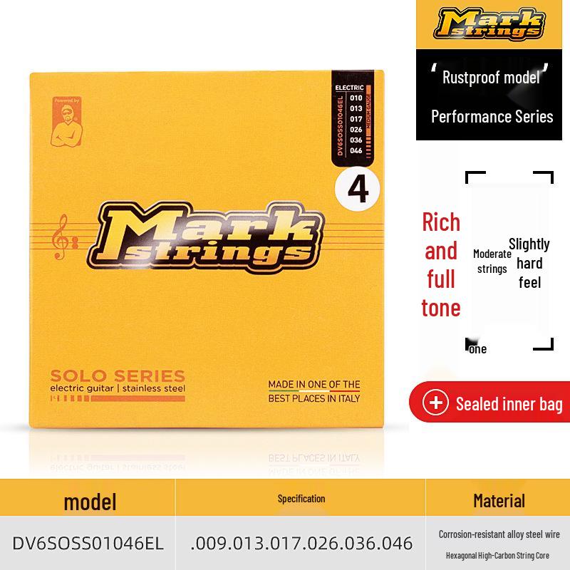 Markbass Italy Professional Electric Guitar Strings Set - Rust-Proof Genuine Product