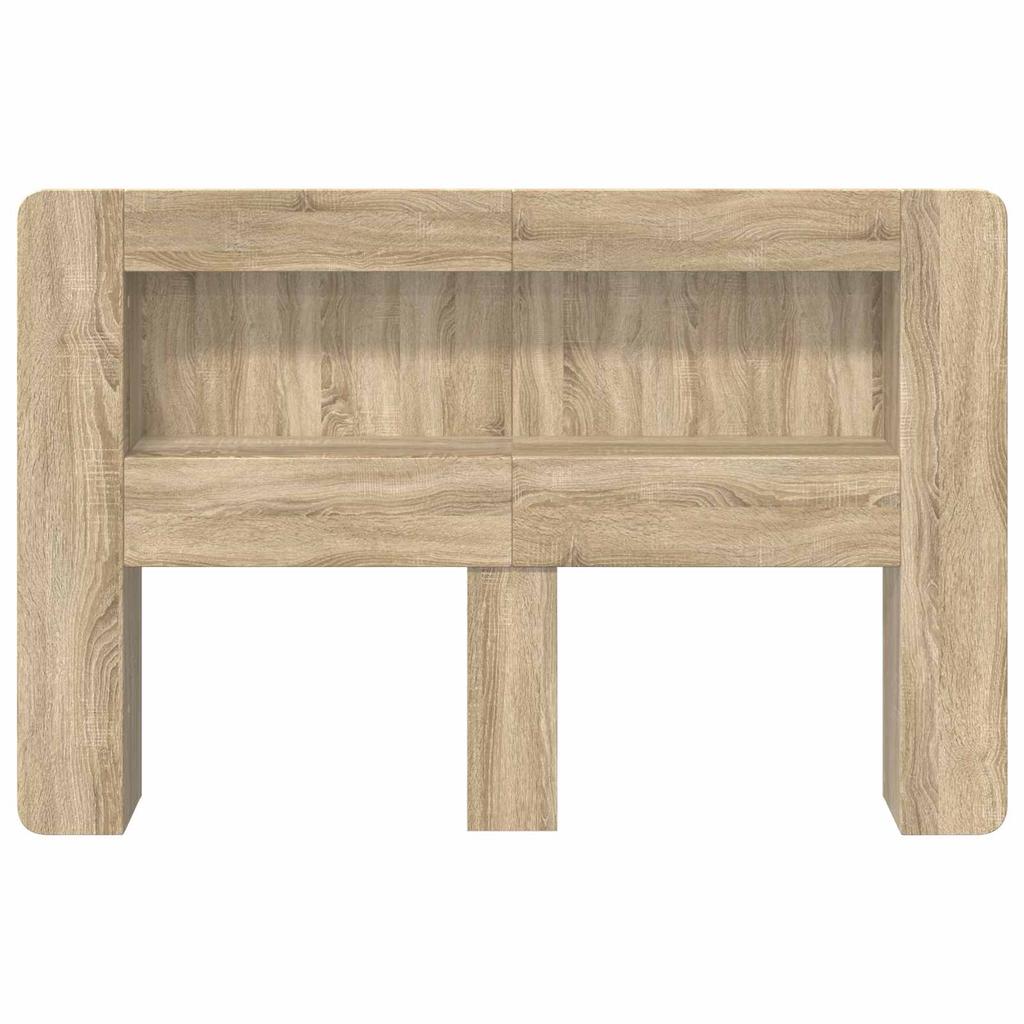 Headboard Cabinet with Storage Sonoma Oak Engineered Wood