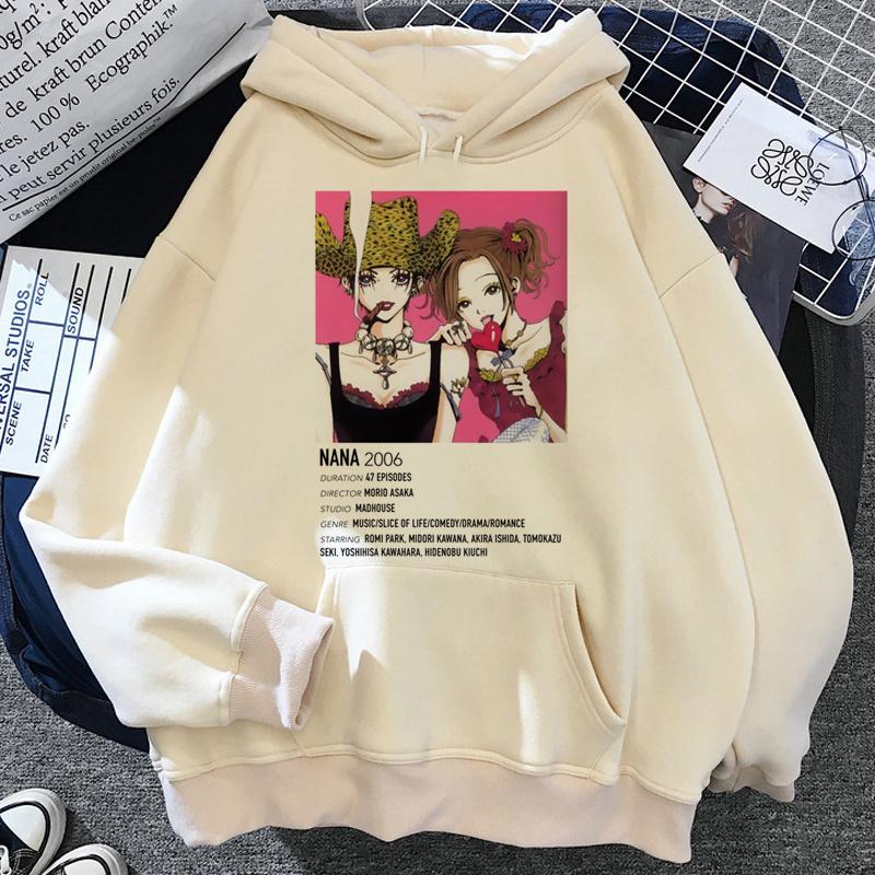 Nana Hoodies Women Y2k Aesthetic 2022 feUnisex Sweatshirts Pullover Graphic Printed