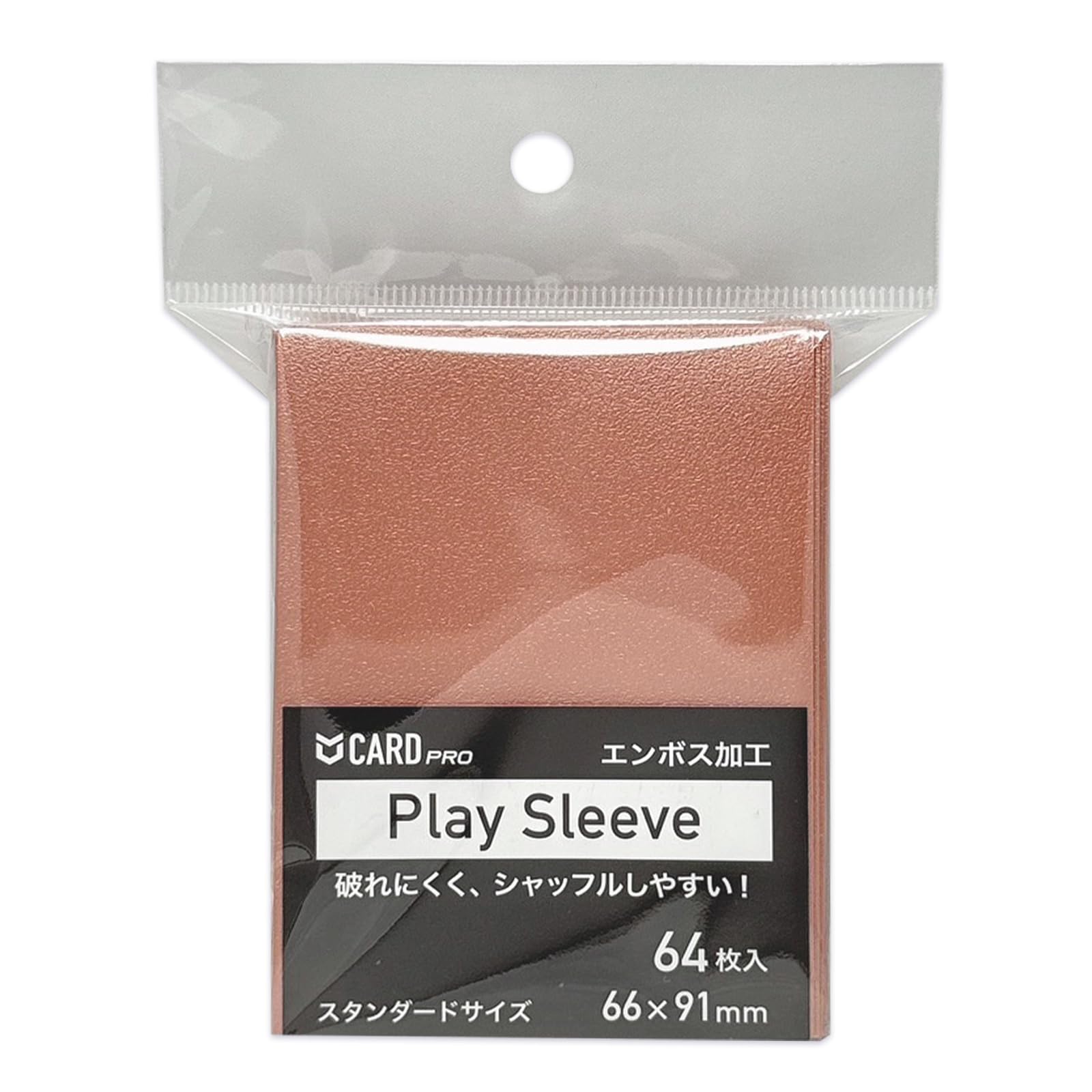 

КАРТОЧКА PRO Play Sleeve Play Sleeve Embossed Standard Card Для обычных карточек Одинарный рукав Рекомендуется 64 штуки Розовый 66 x (P. Золото, 91мм)