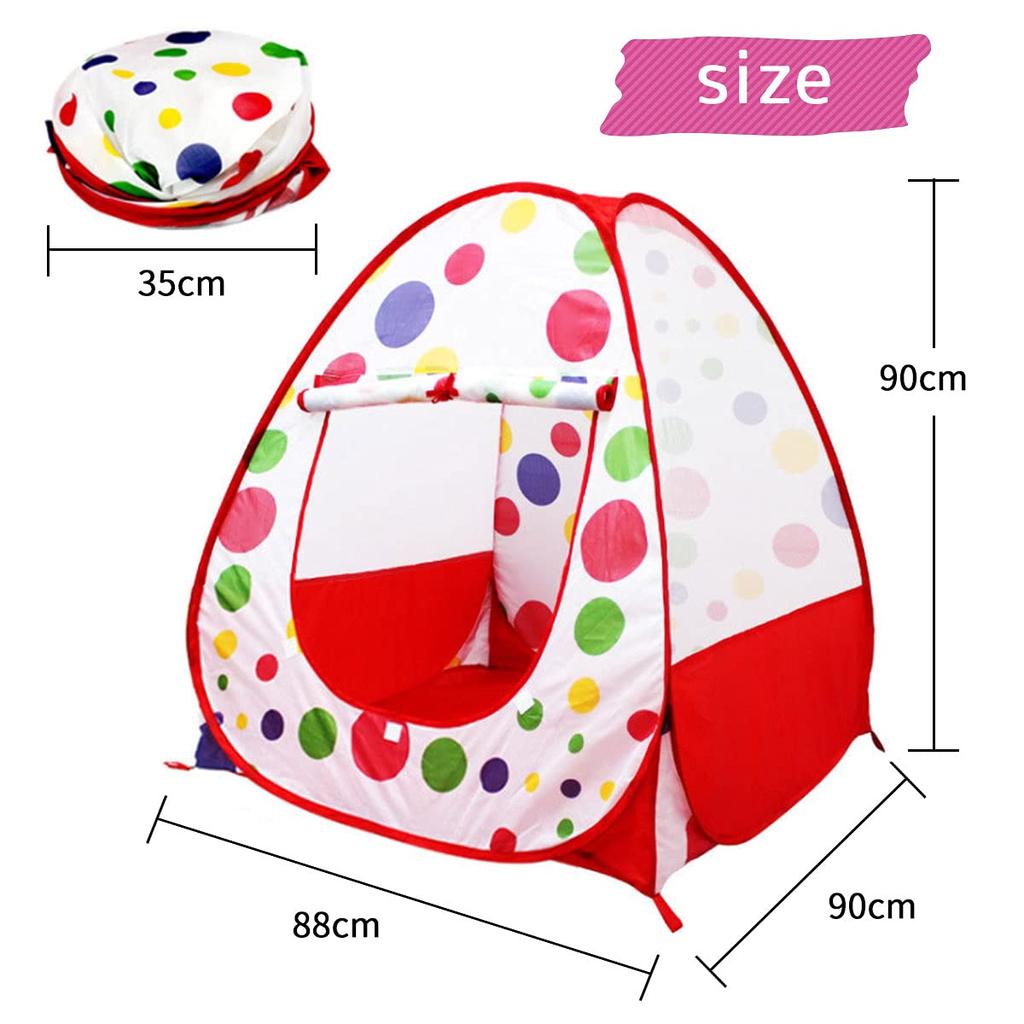 Aoakua Ball Ball Ball Kids Secret Storage Bag Included House, Tent, Pool, Foldable, One-Touch Tent, Space, Base,