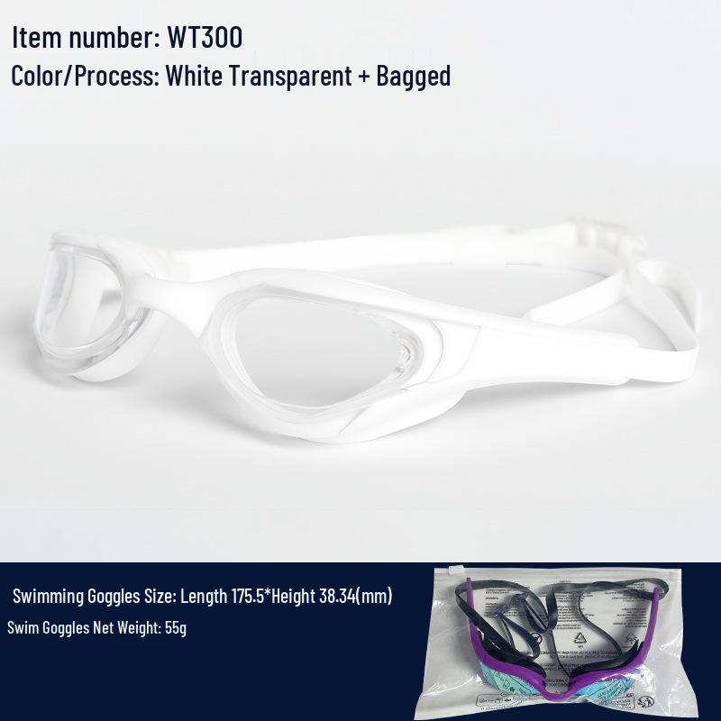High-Definition Waterproof Anti-Fog Unisex Racing Swim Goggles for Adults