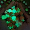 100/50Pc Easter Luminous Mini Ducks Tiny Glow-In-The-Dark Resin Ducks Miniature For Easter Gardens Dollhouses Landscape Decor