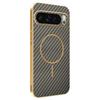 For Google Pixel 10 Pro XL Phone Case Carbon Fiber Textured Electroplated TPU Back Cover