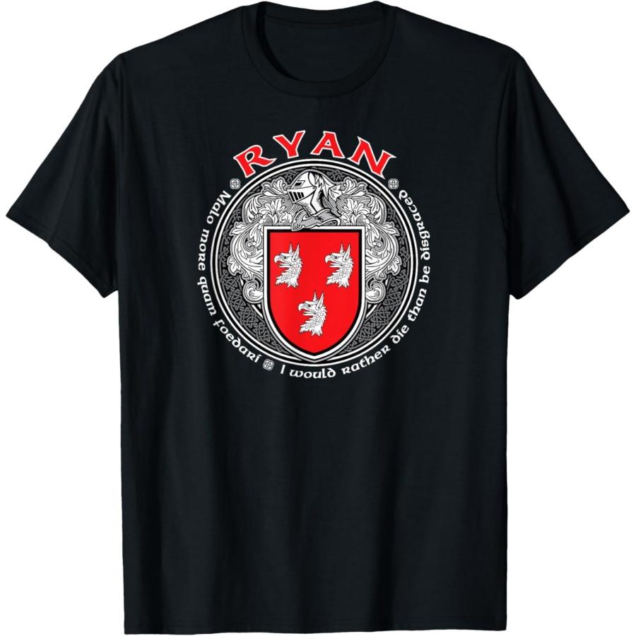 Ryan Family Crest Coat of Arms T-Shirt S
