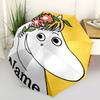 Custom Name Moomin Theme Automatic Umbrella, Lightweight & Portable, 8 Rib, Perfect for Outdoor Travel, Birthdays, Christmas, Gifts.