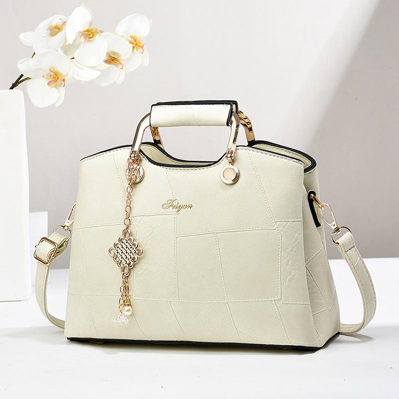 Handbag popular stone pattern geometric splicing women's bag shoulder messenger bag quality bag