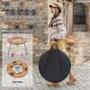 Clear Series Outdoor Camping Wood Grain Tea & Grill Table