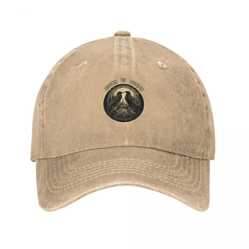 Odin Ravens Huginn and Muninn Norse Mythology Baseball Cap black Sports Cap Hat Baseball Cap Women Hats Unisexs