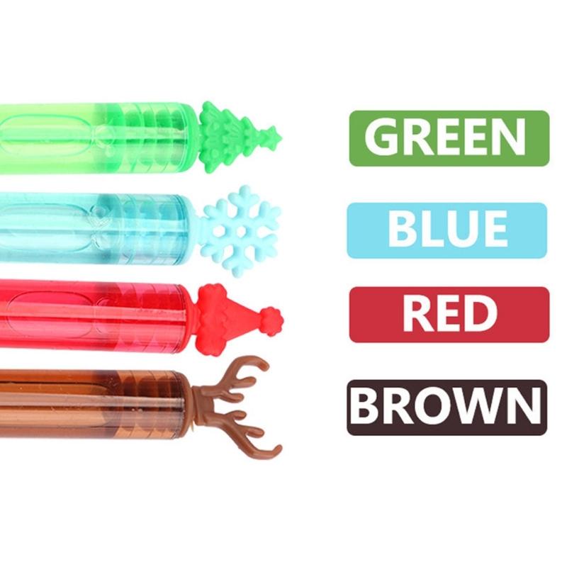 Kids Friendly Christmas Bubble Stick Toy Multi Use Bubble Wand For Outdoor Indoor Play Safe Material No Liquid Included