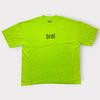 Tricou Charli XCX Brat Verde Lime Merch Oficial Album XL Nou