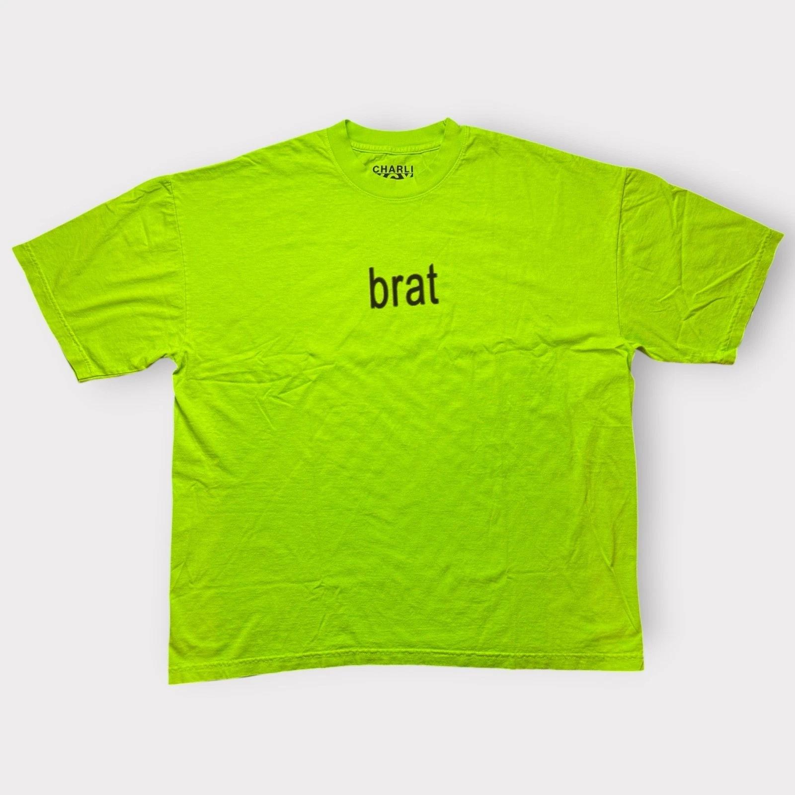Charli XCX Brat Lime Green T- Shirt Official Album Merch XL New S