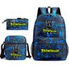 Deformed Zoo Surrounding Primary School Students Schoolbag Trend Starry Sky Backpack Leisure Three-piece Set