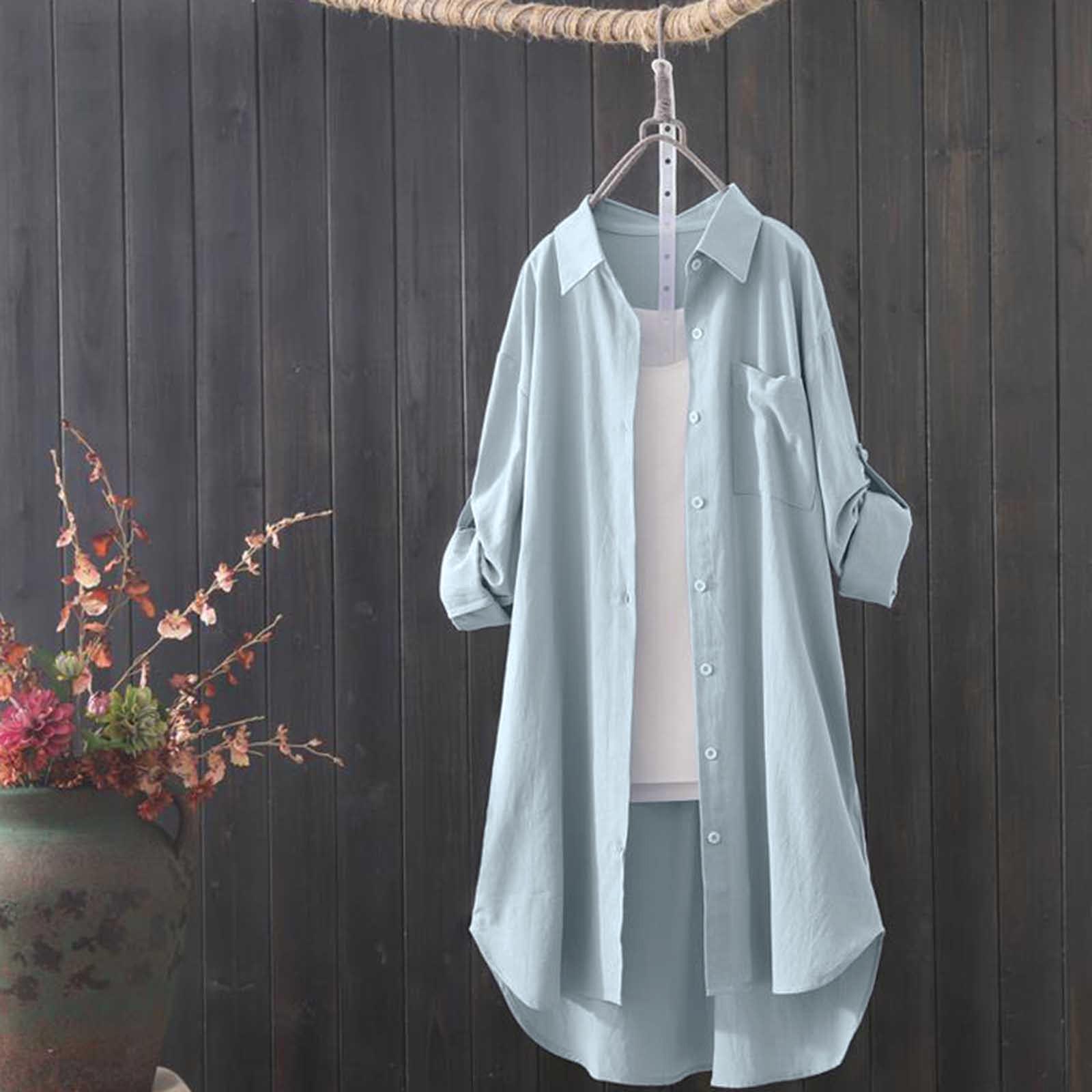 

Жіночий модний однотонний вільний повсякденний кардиган із тонкою верхньою блузкою L синій