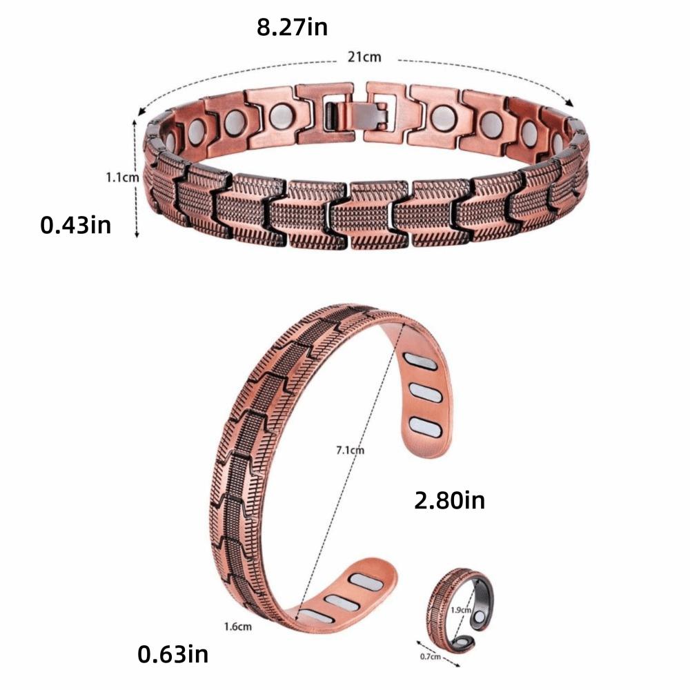 Retro Style Women Men Magnetic Bracelet Wheel-patterned Men Bangle Wristband  Festival Party