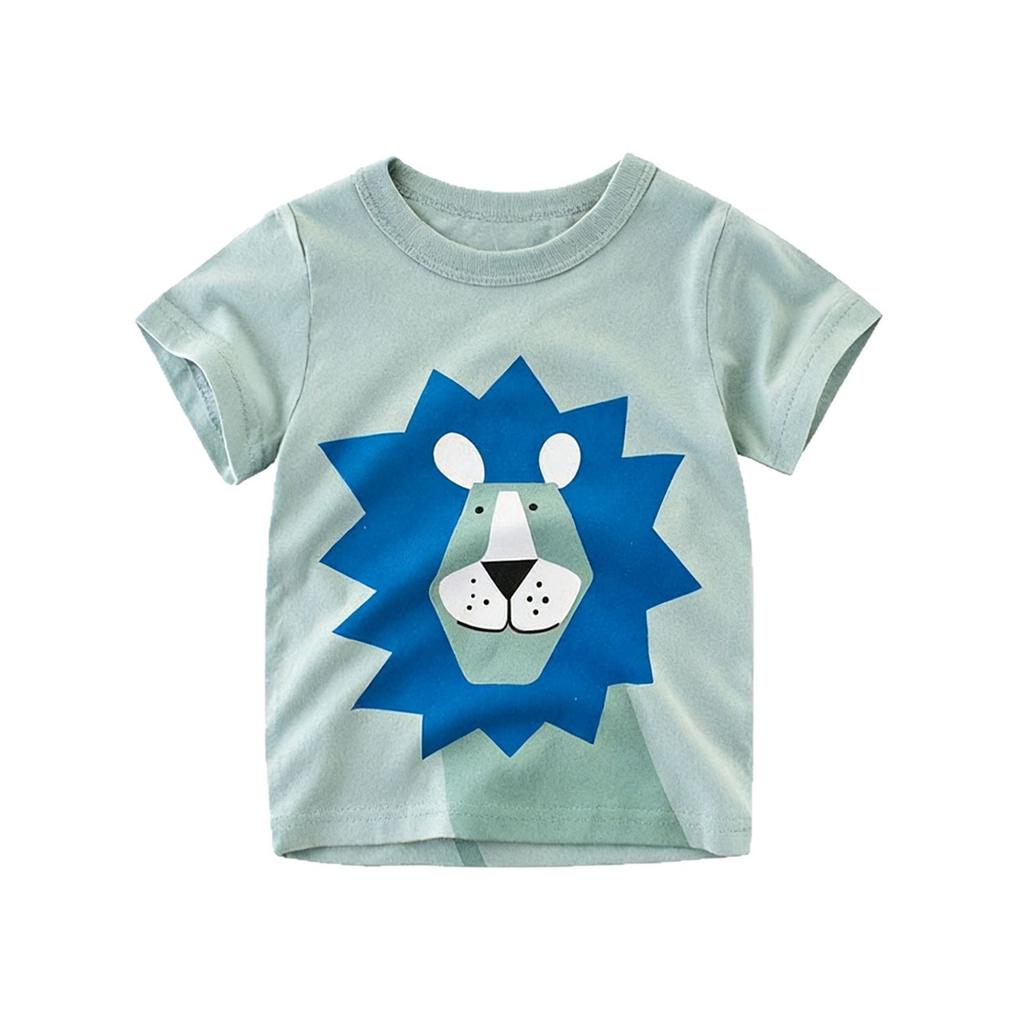 Summer Boys Fashion Short Sleeve T Shirt Kids Cotton Breathable Top Baby Casual Trendy Tee