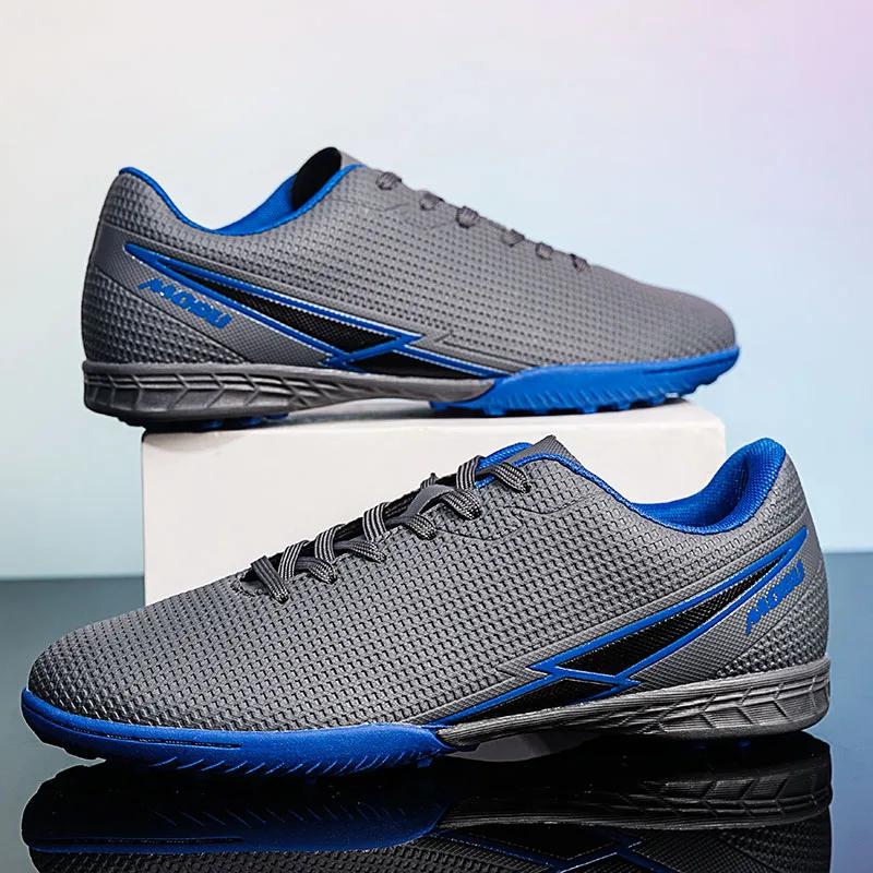 

New Men Soccer Shoes Sports Cleats Football Boots Futsal Ultralight Drop Shipping Non-slip Professional Unisex Breathable Tênis 36