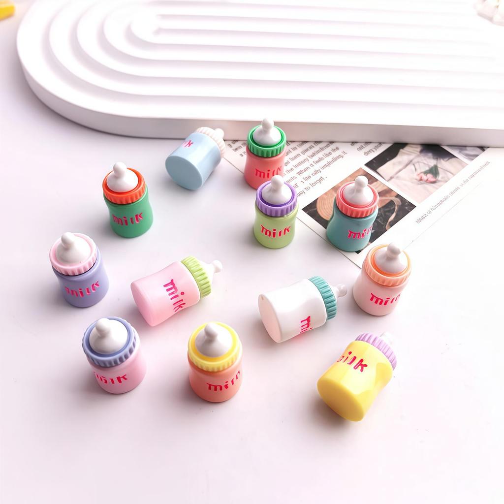 3D Resin Macaron Color Milk Bottle for DIY Jewelry