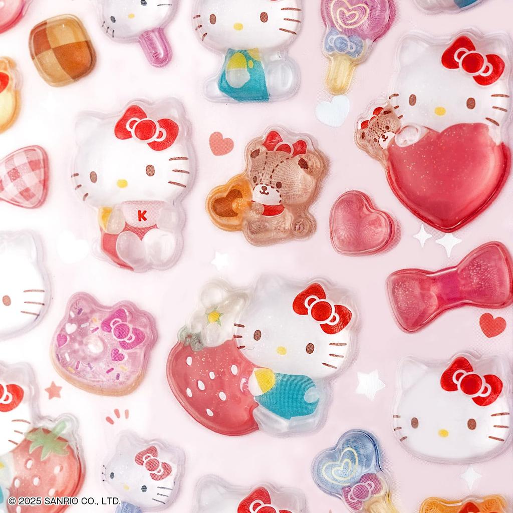 Stationery Sanrio Character Bonbon Drop Hello S8812098 Sun-Star Stickers, Stickers, Kitty, Red,