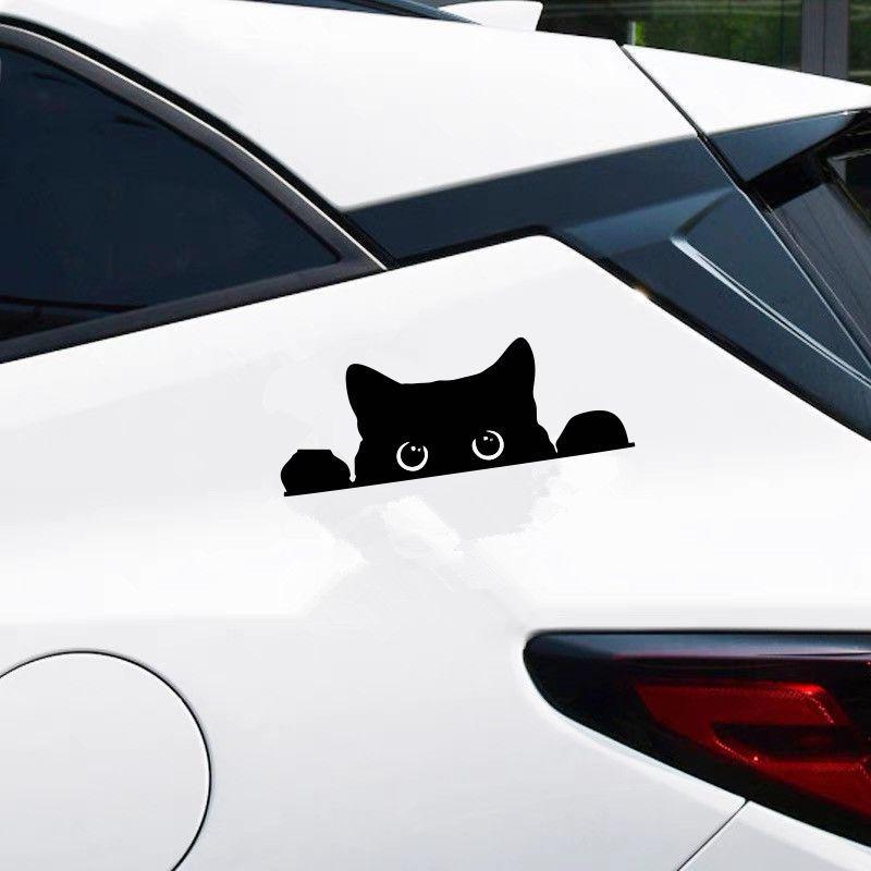 Creative Cross-border Cartoon Cat Sticker for Cars, Computers, Glass & Motorcycles